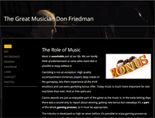 Tablet Screenshot of donfriedman.net